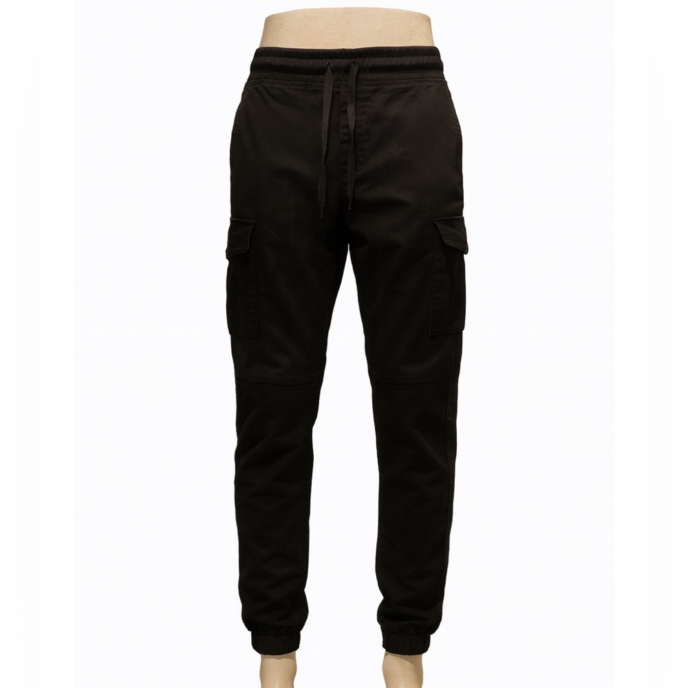 Women's Black Cargo Joggers